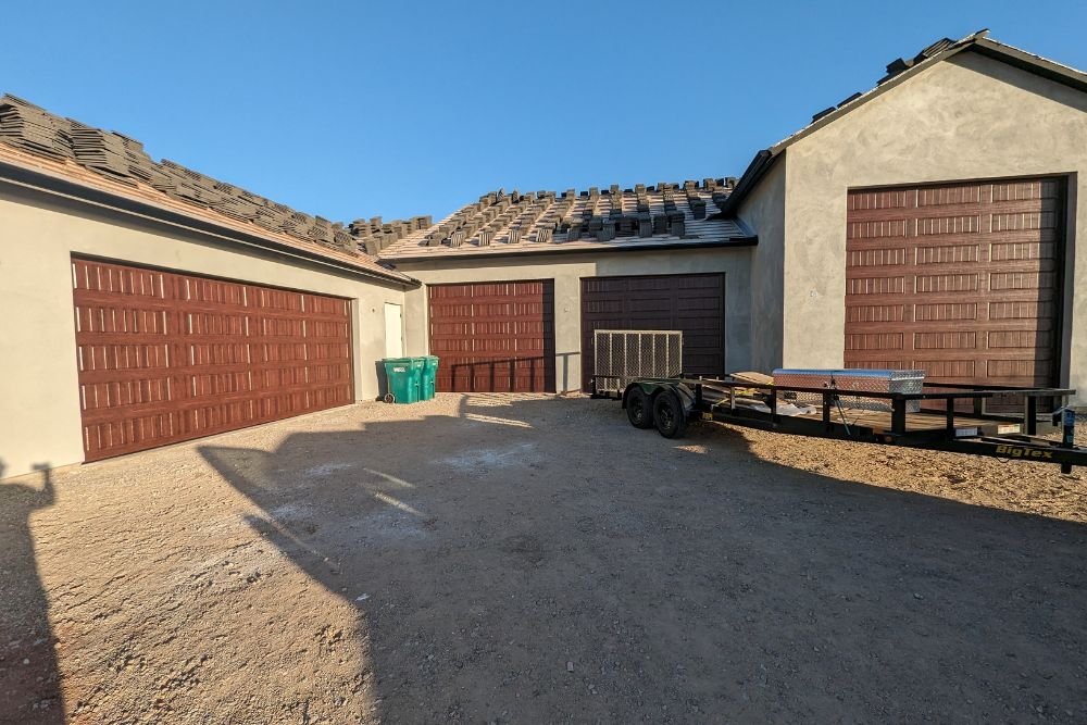 New construction garage doors